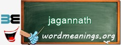 WordMeaning blackboard for jagannath